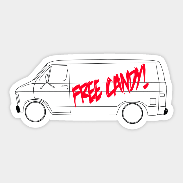 Free Candy Van Sticker by ExtraGoodSauce